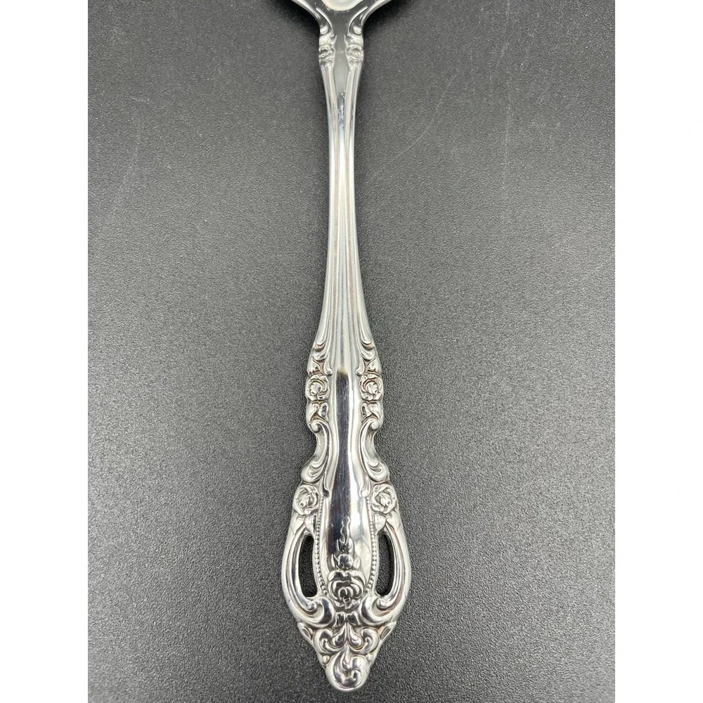 Brahms Stainless Solid Shell Casserole Serving Spoon By Oneida Silver